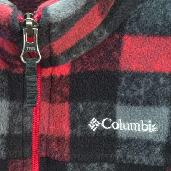 Columbia Boys Fleece Jacket Plaid Full Zip - Picture 10 of 10